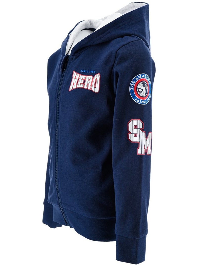 Sweat spiderman| licence officielle Bleu - Kiabi