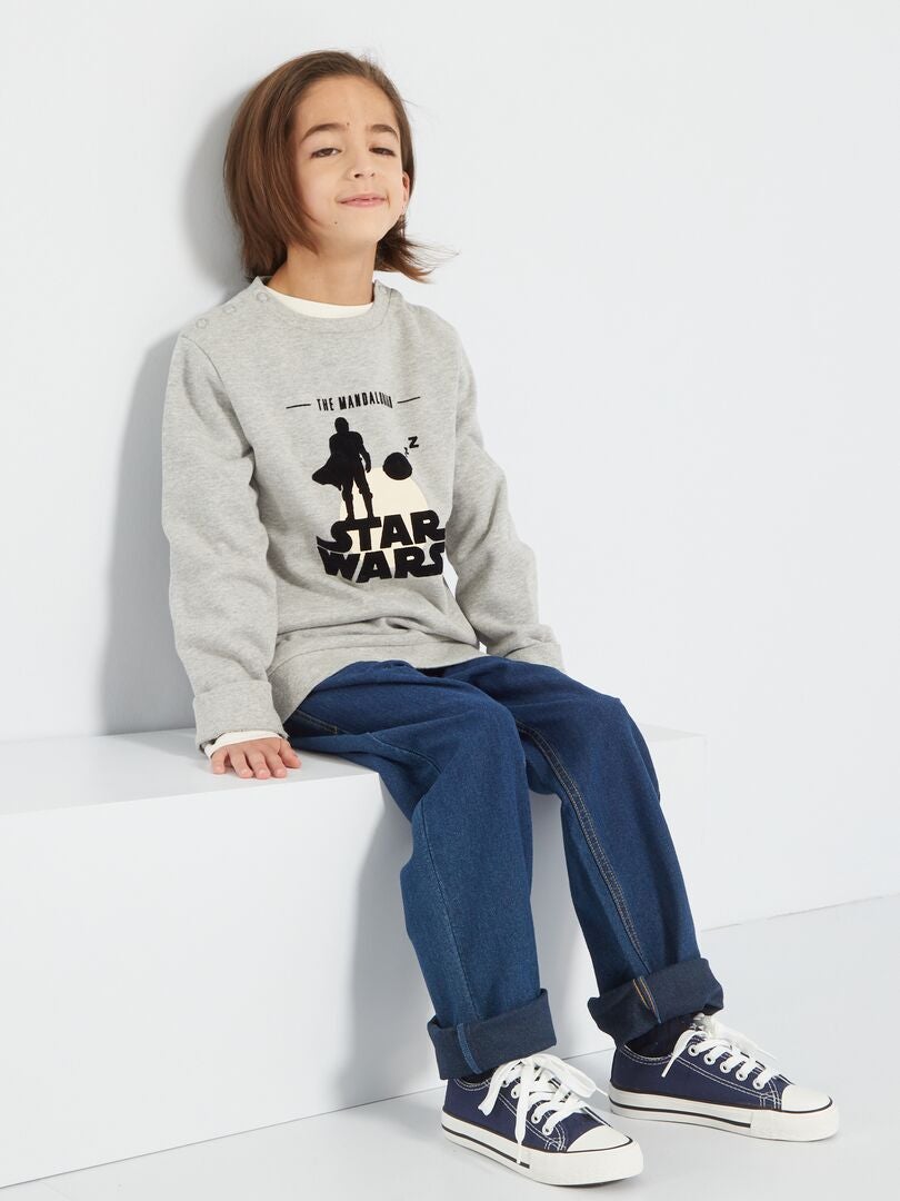 Sweat 'Star Wars' facile à enfiler Gris - Kiabi