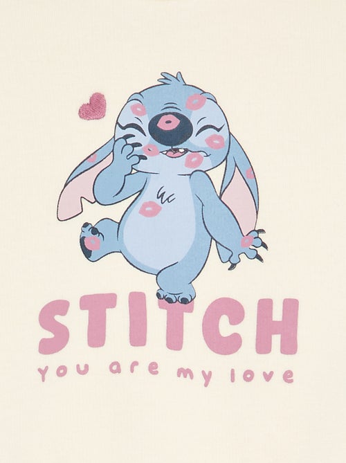 Sweat 'Stitch' 'Disney' avec volants aux épaules - Kiabi