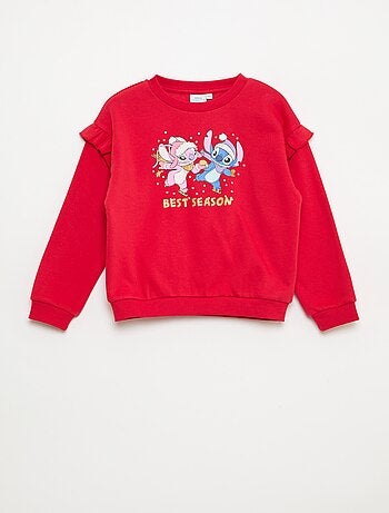 Sweat 'Stitch' 'Disney' avec volants aux manches