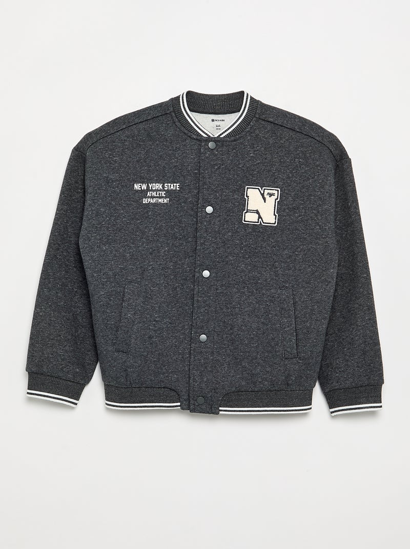 Sweat style campus - collection facile à enfiler Gris - Kiabi