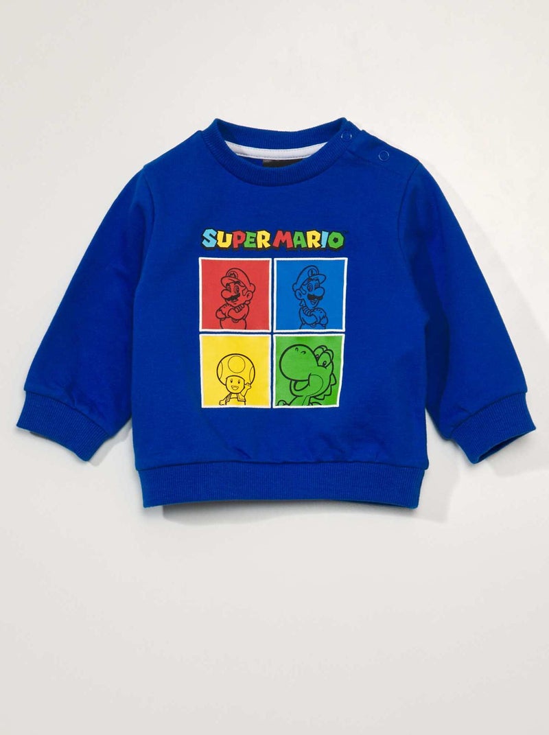 Sweat 'Super Mario' Bleu - Kiabi