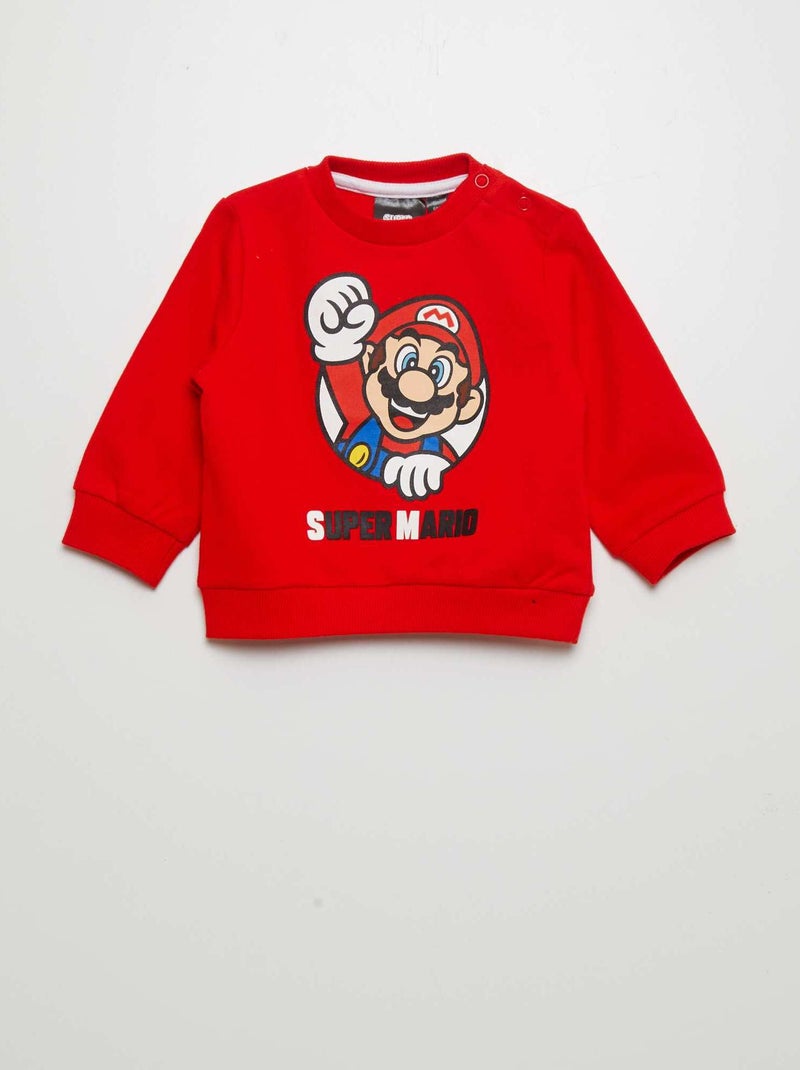 Sweat 'Super Mario' Rouge - Kiabi