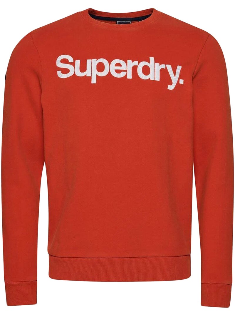 Sweat SuperDry Vintage Classic Crew Orange - Kiabi