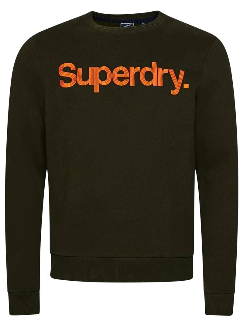 Sweat SuperDry Vintage Classic Crew Vert - Kiabi