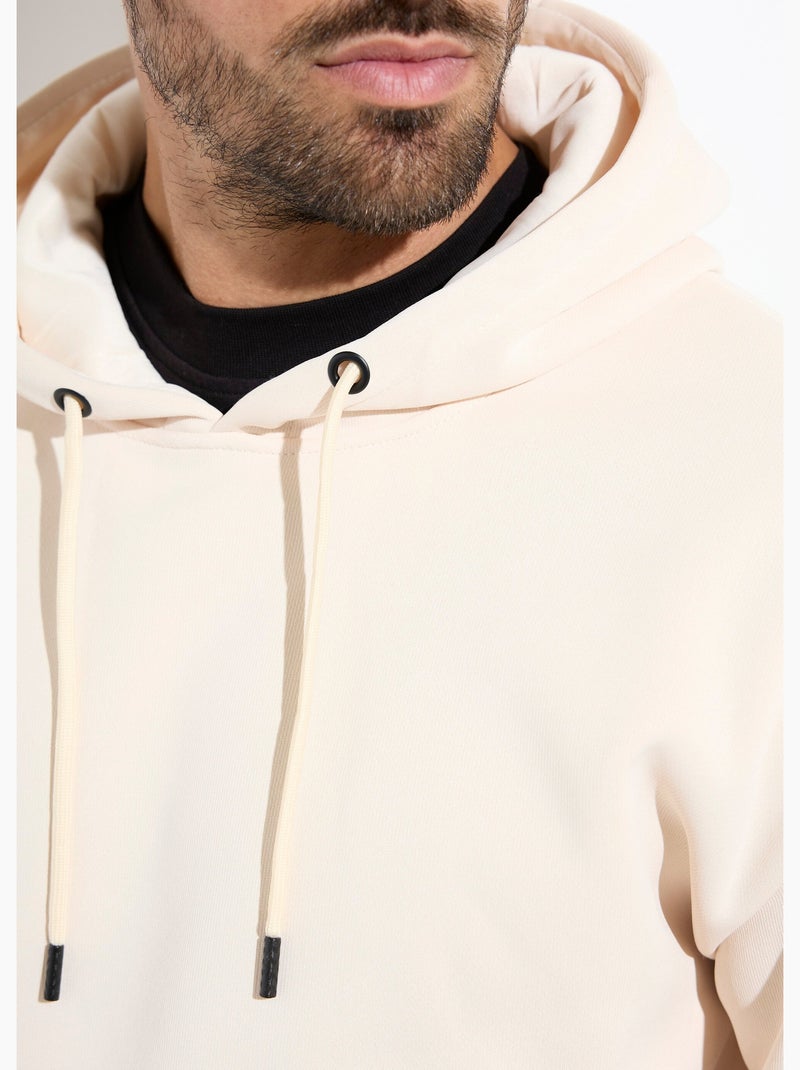 Sweat tendance capuche, poche kangourou - AFIBEL Beige - Kiabi