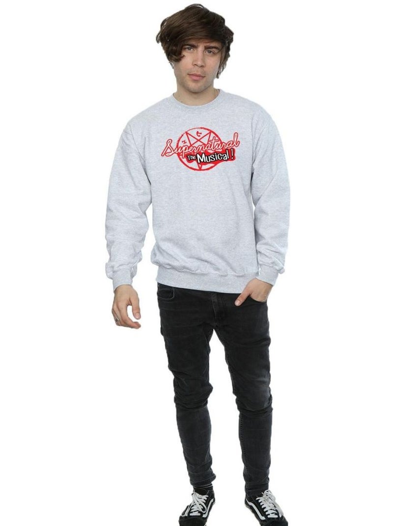 Sweat the musical - surnaturel Gris chiné - Kiabi