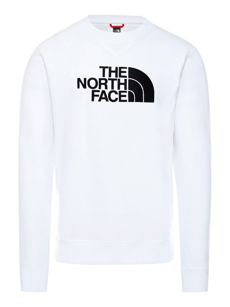 Sweat The North Face Drew Peak Crew Blanc Noir - Kiabi