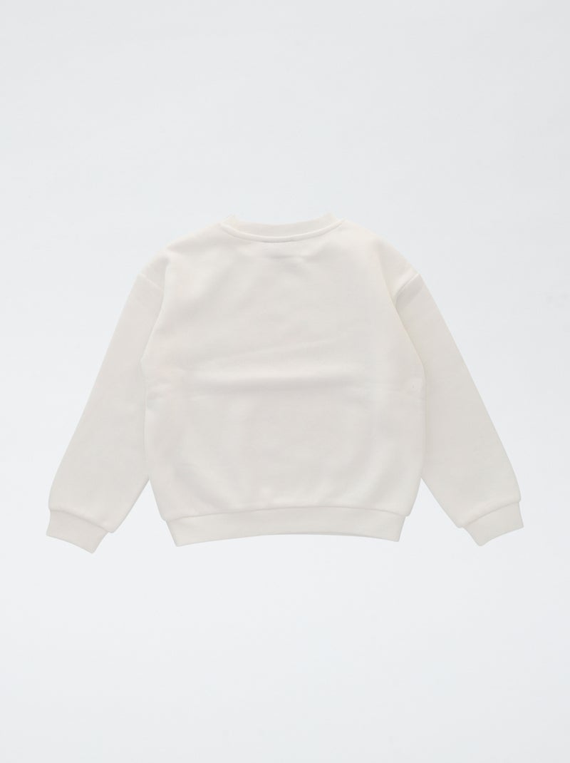 Sweat 'The Rolling Stones' col rond Blanc - Kiabi