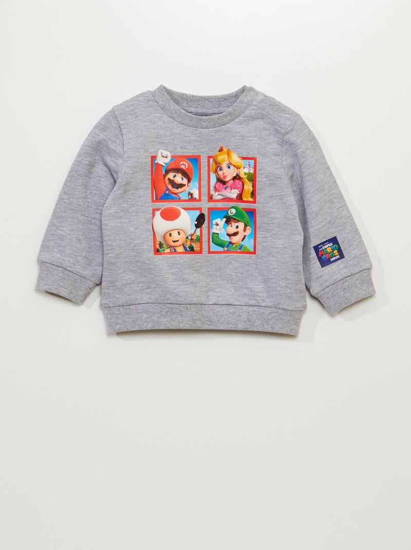 Sweat 'The Super Mario Bros' 'The Movie' Gris - Kiabi