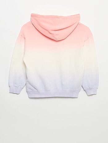 Sweat tie and dye à capuche et à manches longues