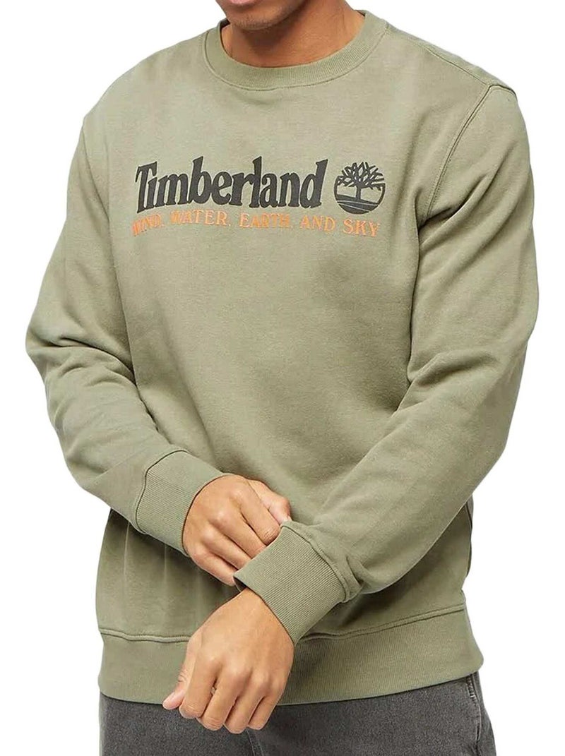 Sweat Timberland Wwes Crew Neck BB Vert - Kiabi