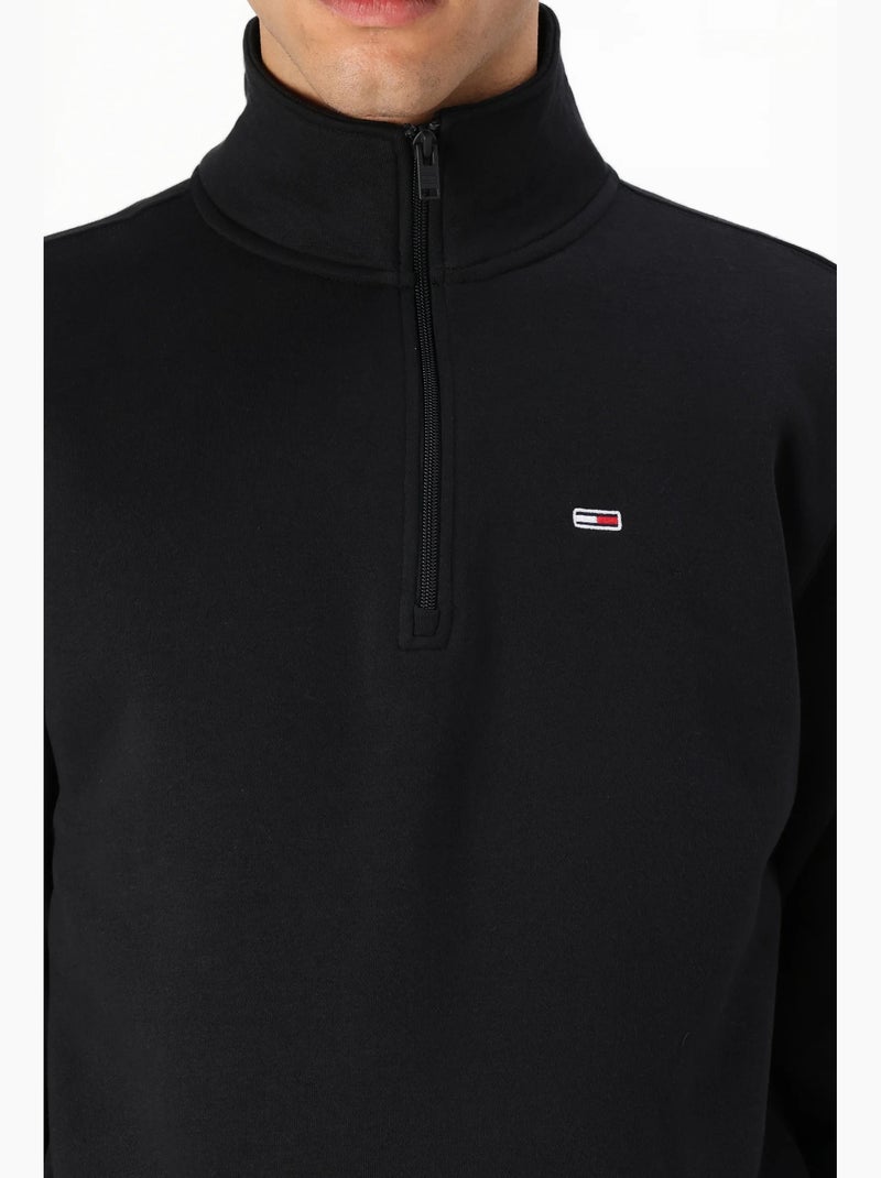 Sweat Tommy jeans col montant Noir - Kiabi