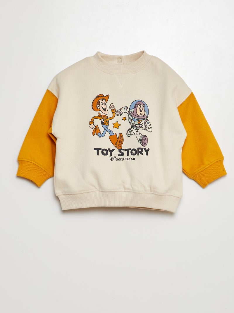 Sweat 'Toy Story' 'Disney' en molleton gratté Jaune - Kiabi