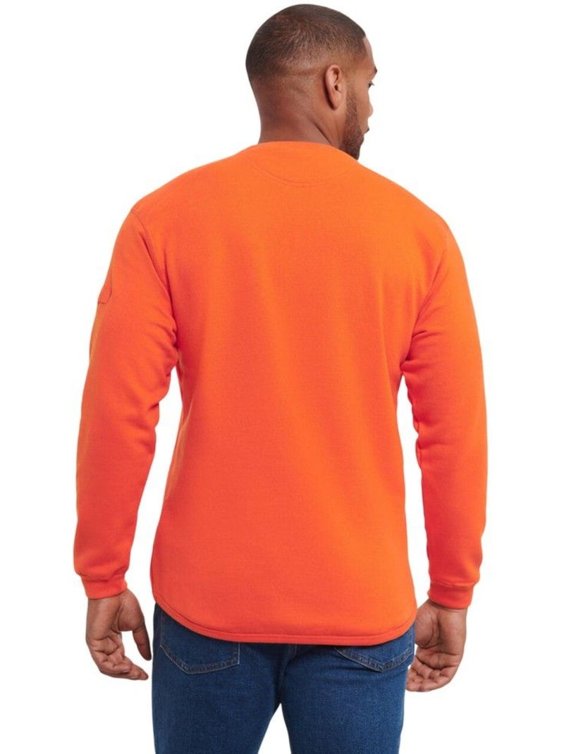 Sweat travail - russell collection Orange - Kiabi