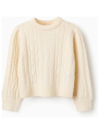 Sweat tricoté ou crocheté, col rond ISTANBUL