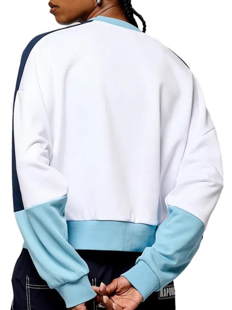 Sweat Turquoise Femme Kaporal Vabre Blanc - Kiabi