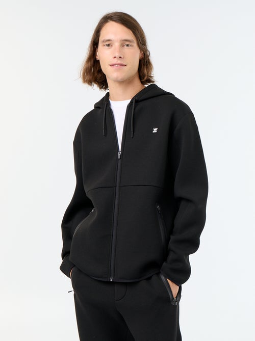 Sweat type néoprène à capuche - Kiabi