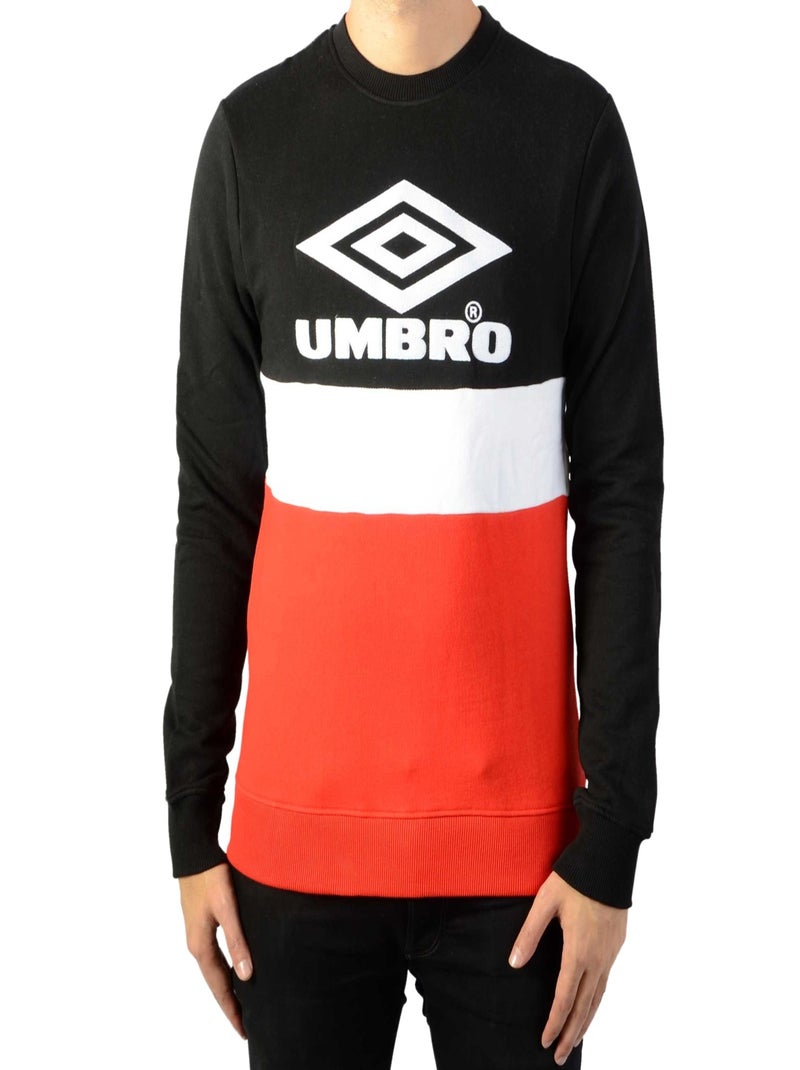 Sweat Umbro Street Crew Noir Rouge - Kiabi