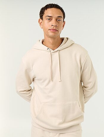 Sweat uni à capuche