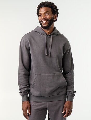 Sweat uni à capuche