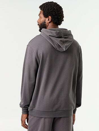 Sweat uni à capuche