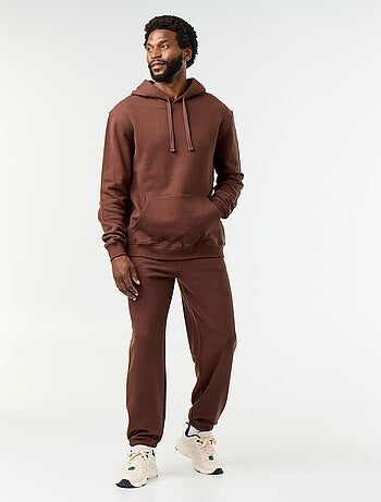 Sweat uni à capuche