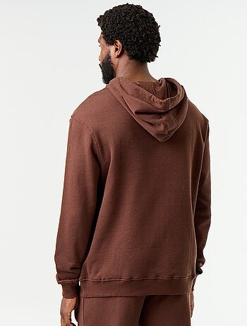 Sweat uni à capuche