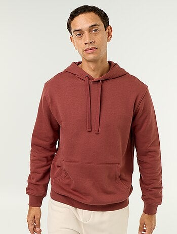Sweat uni à capuche