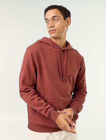 Sweat uni à capuche