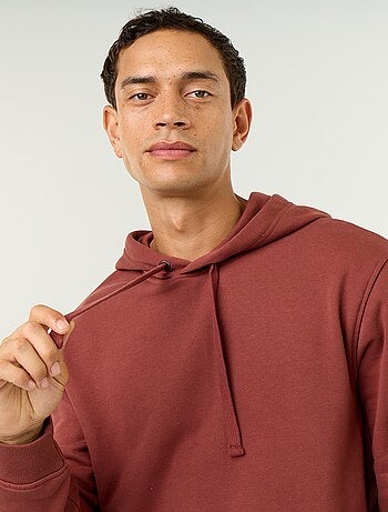 Sweat uni à capuche