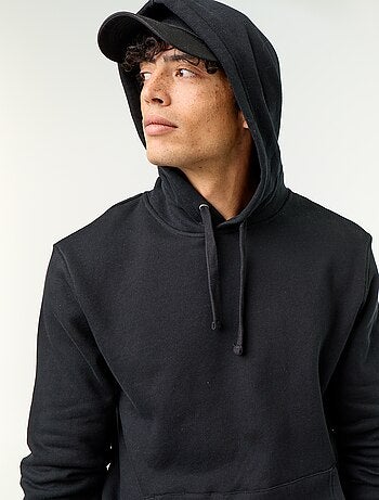 Sweat uni à capuche