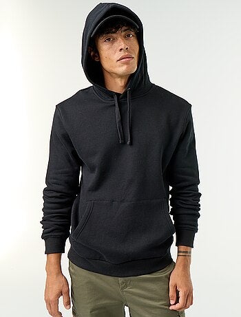 Sweat uni à capuche
