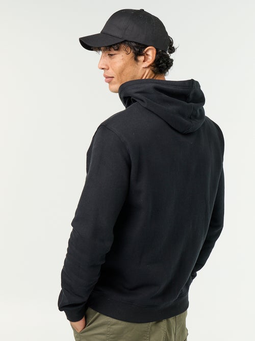 Sweat uni à capuche - Kiabi