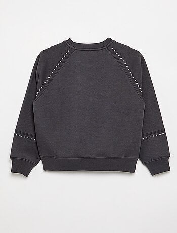 Sweat uni avec clous