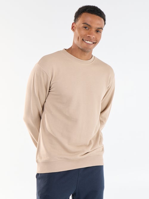 Sweat uni en French Terry - Kiabi Sweat uni en French Terry - Kiabi
