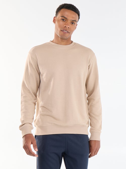 Sweat uni en French Terry - Kiabi Sweat uni en French Terry - Kiabi