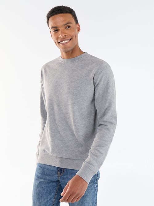 Sweat uni en French Terry - Kiabi
