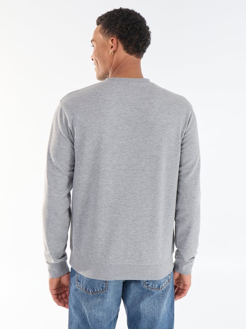 Sweat uni en French Terry - Kiabi