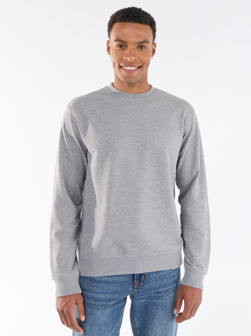 Sweat uni en French Terry - Kiabi
