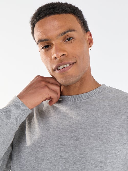Sweat uni en French Terry - Kiabi