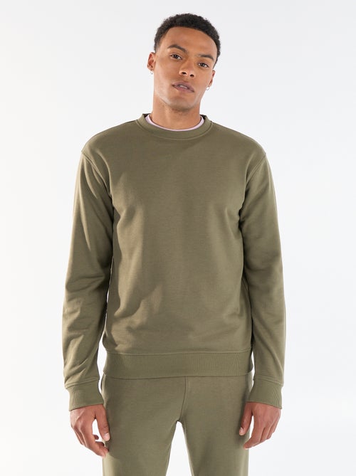 Sweat uni en French Terry - Kiabi