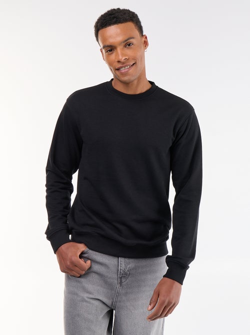 Sweat uni en French Terry - Kiabi