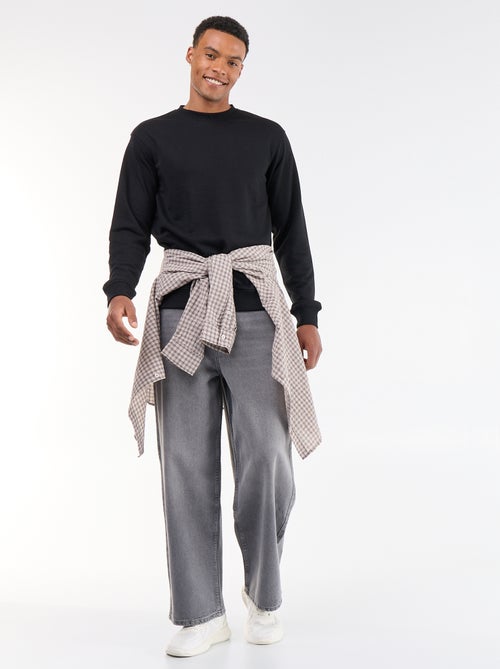 Sweat uni en French Terry - Kiabi