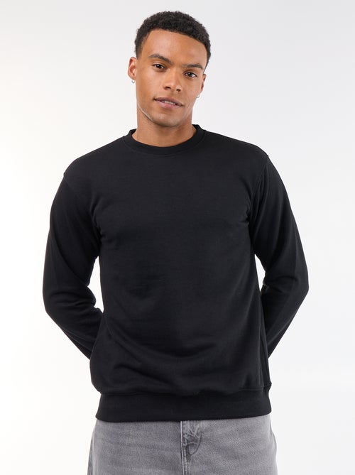 Sweat uni en French Terry - Kiabi
