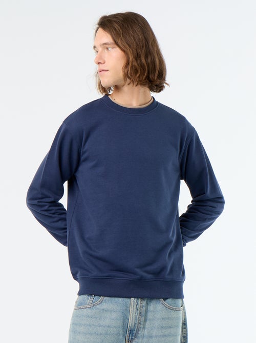 Sweat uni en French Terry - Kiabi