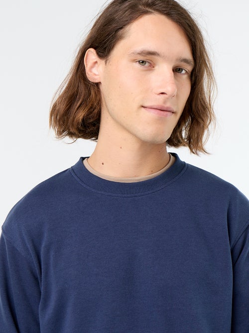 Sweat uni en French Terry - Kiabi