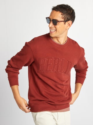 Sweat uni en molleton 'Berlin'