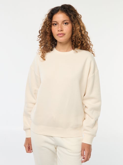 Sweat uni en molleton chaud - Kiabi Sweat uni en molleton chaud - Kiabi