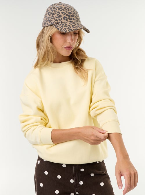 Sweat uni en molleton chaud - Kiabi Sweat uni en molleton chaud - Kiabi